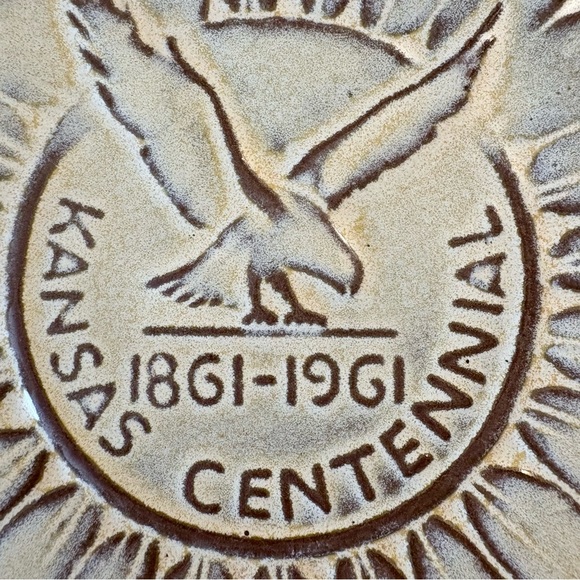 1961 Kansas State Centennial Trivet - Picture 3 of 4